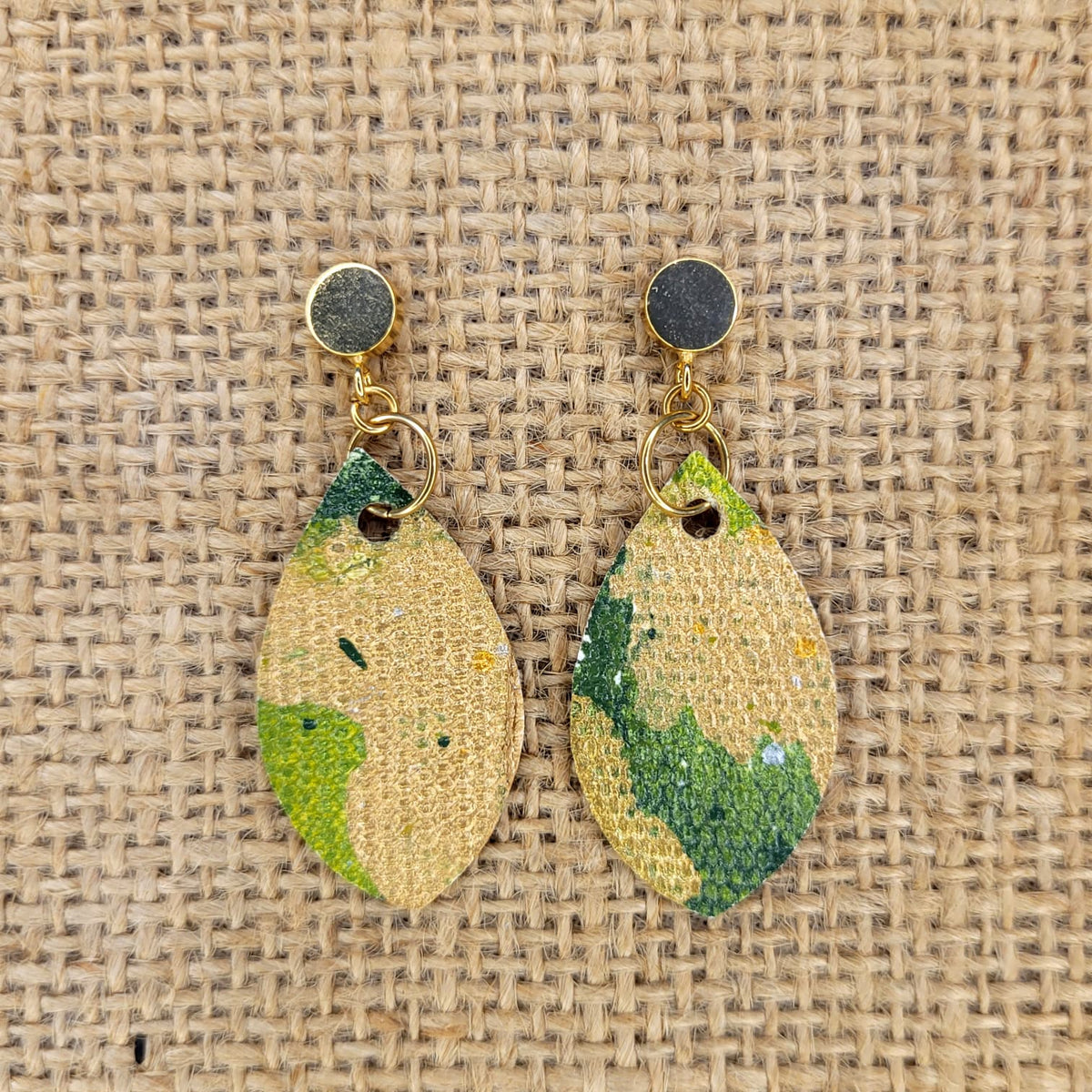 Handpainted Canvas Earrings