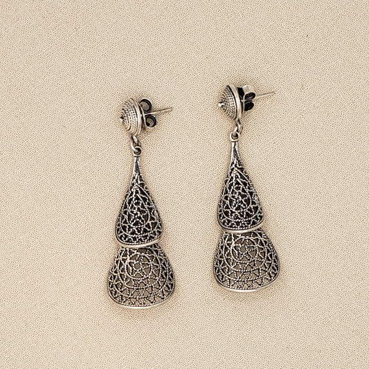 Teardrop Filigree Earrings