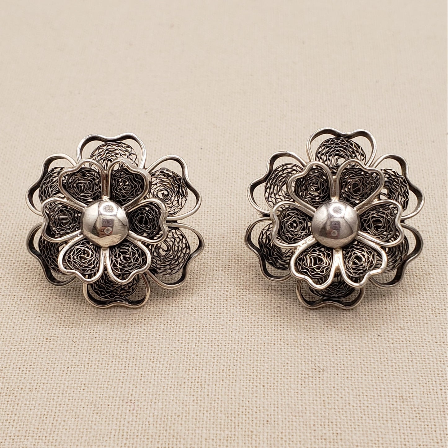 Peruvian Lace Bloom Earrings