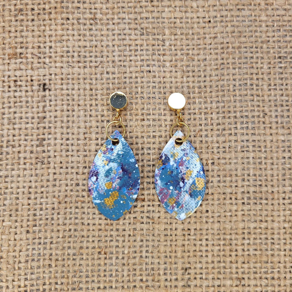 Handpainted Canvas Earrings