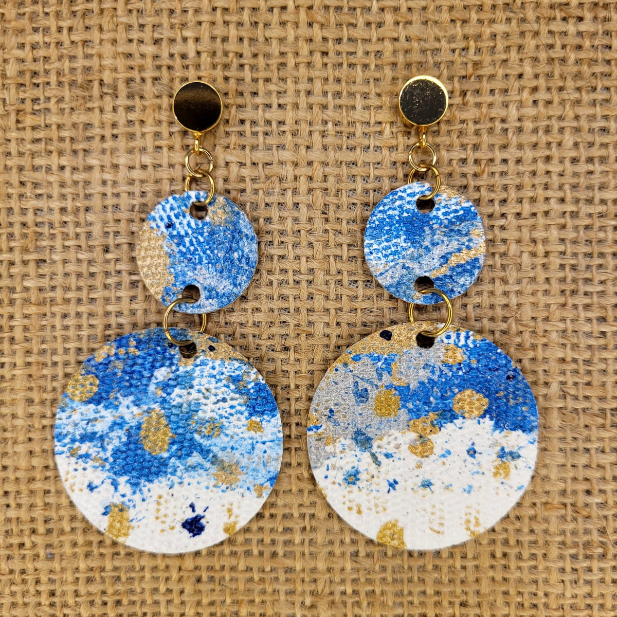 Handpainted Canvas Earrings