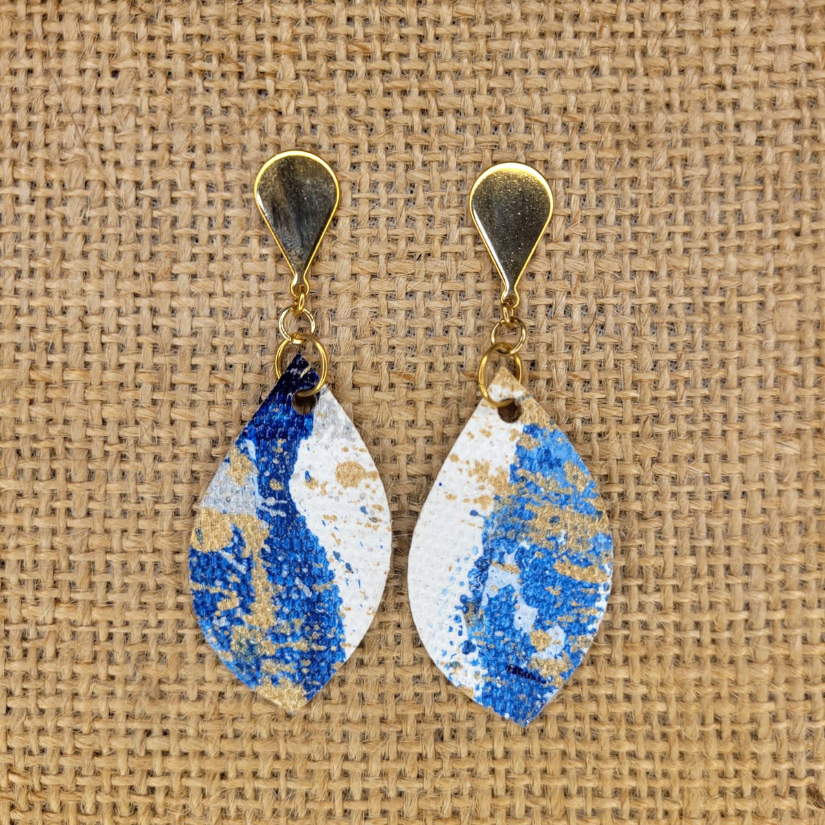 Handpainted Canvas Earrings