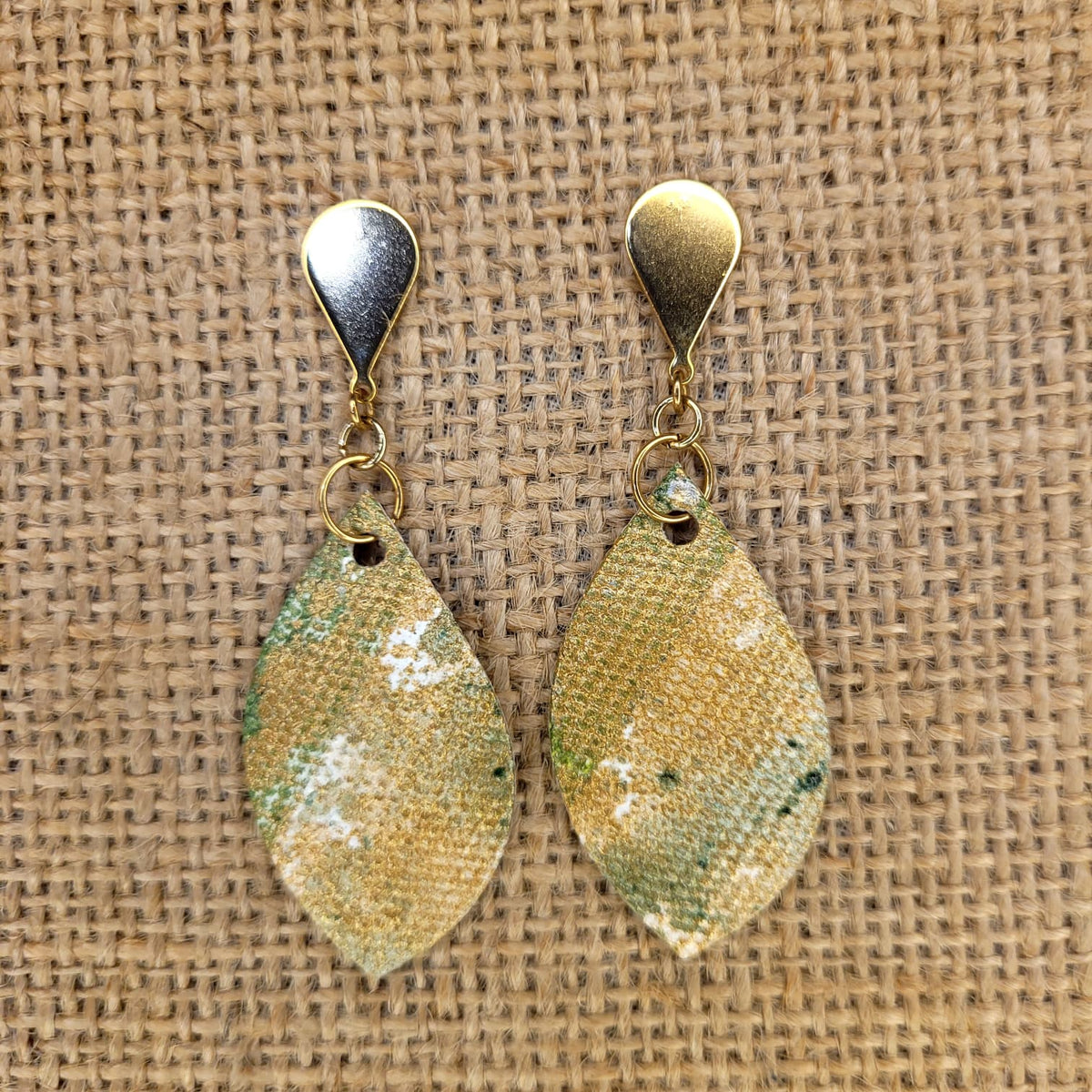 Handpainted Canvas Earrings