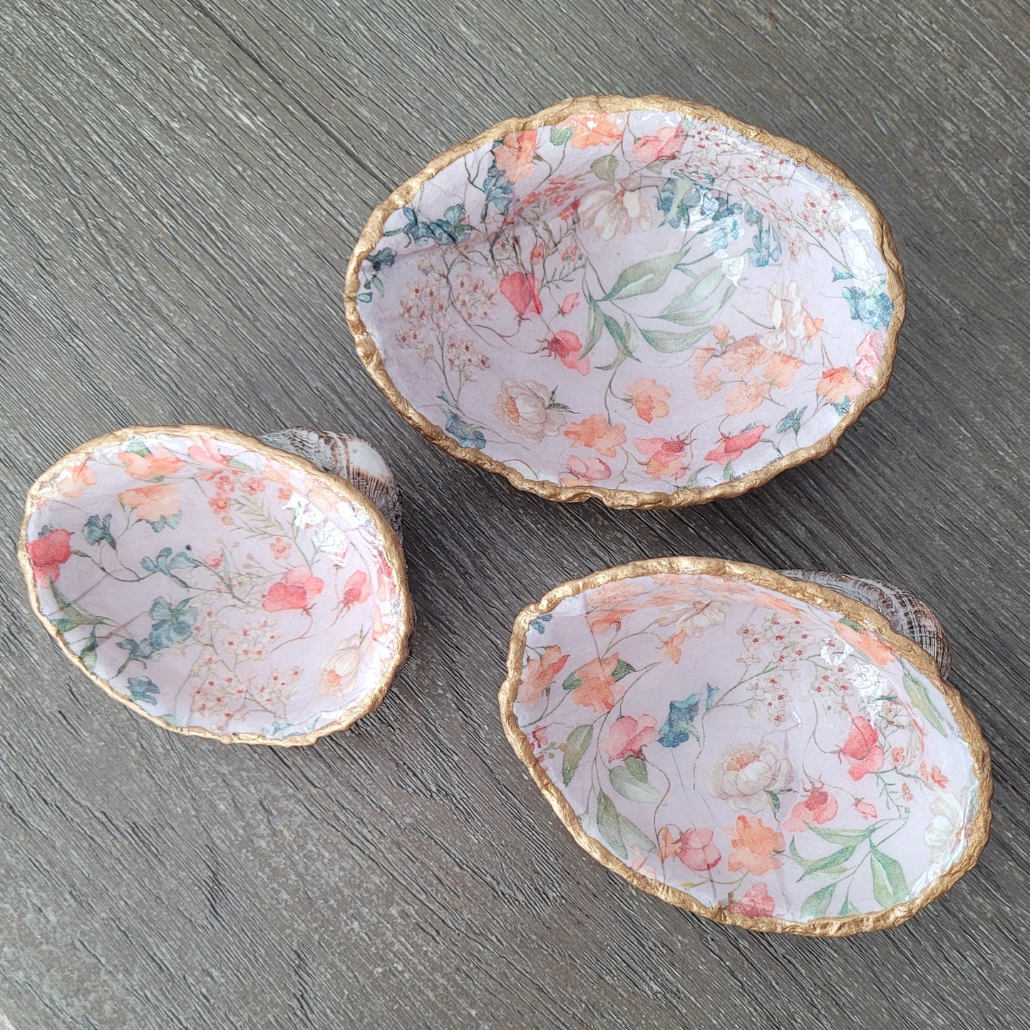 Decoupage Chilean Abalone Shell Trinket - Large