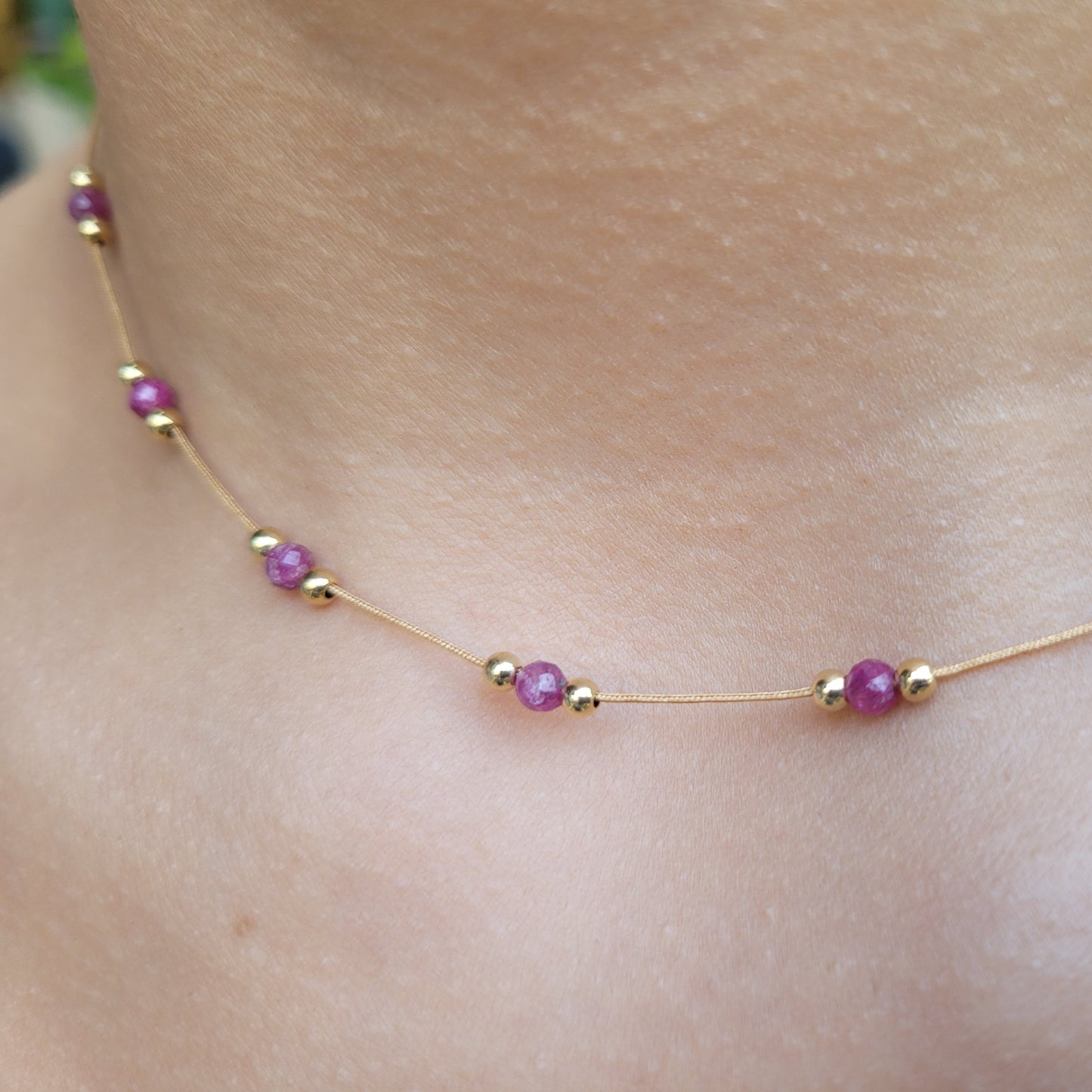 Pink Sapphire necklace