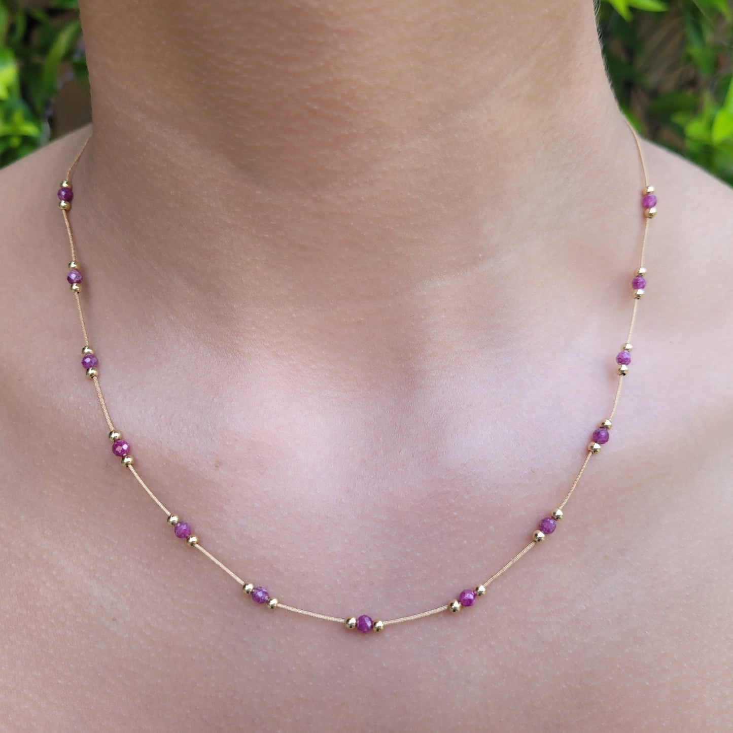 Pink Sapphire necklace