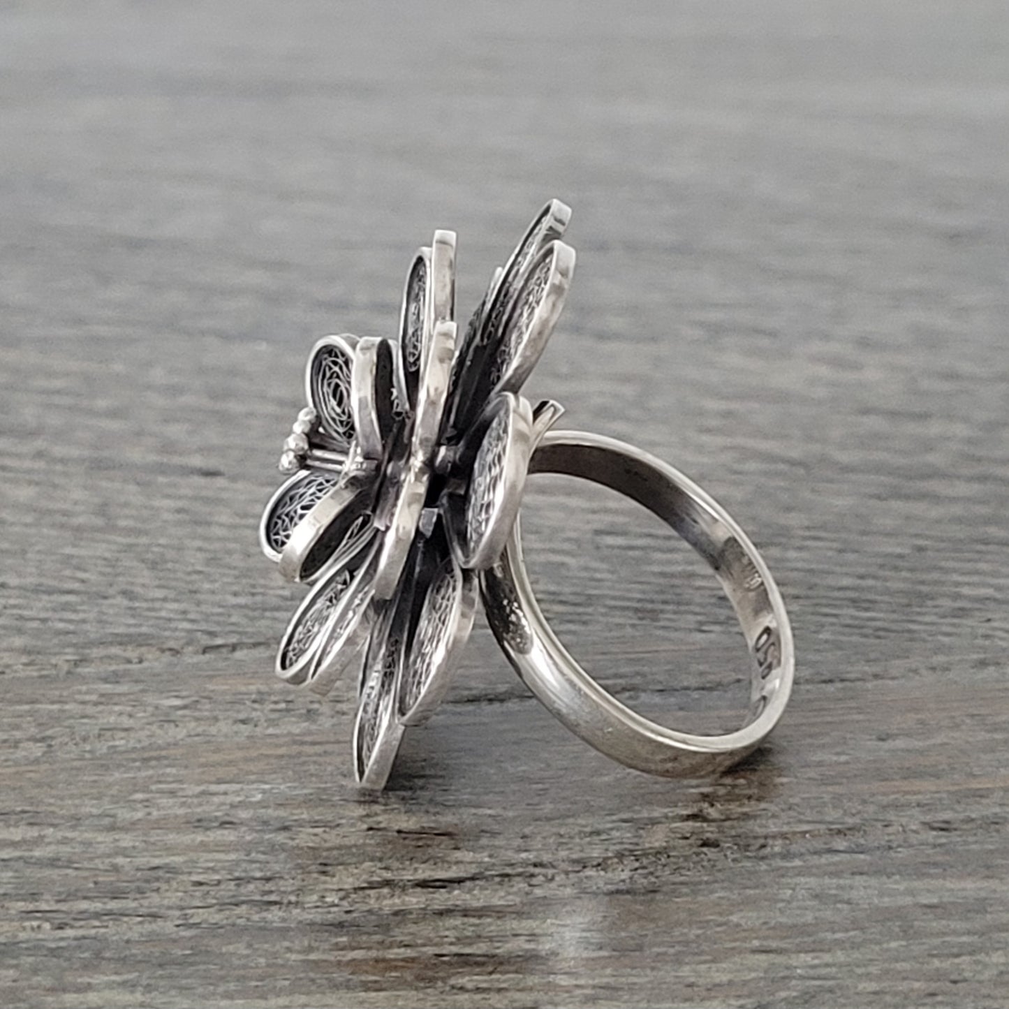 "Silver Blossom" Ring