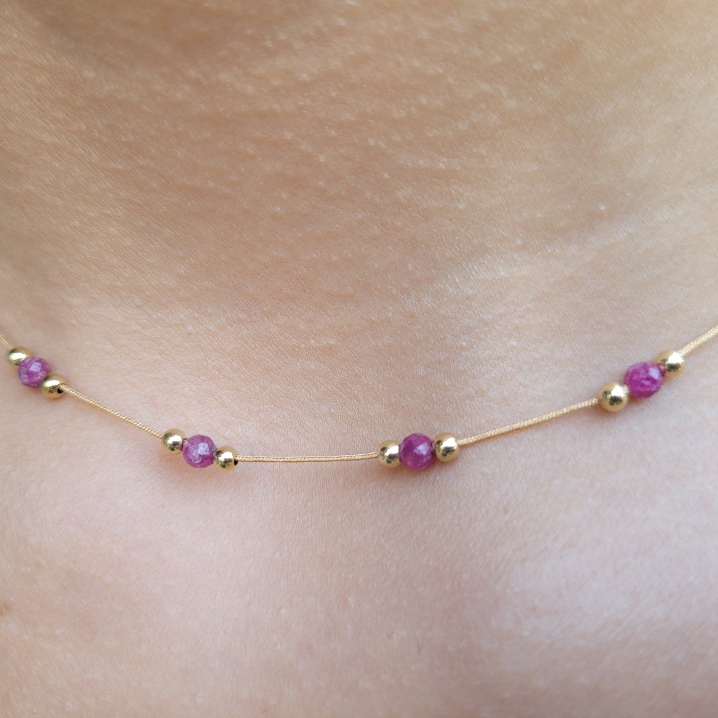 Pink Sapphire necklace