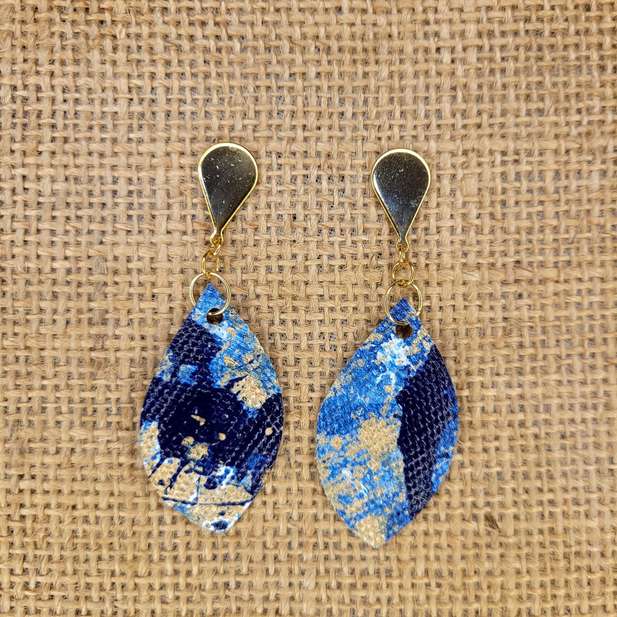 Handpainted Canvas Earrings