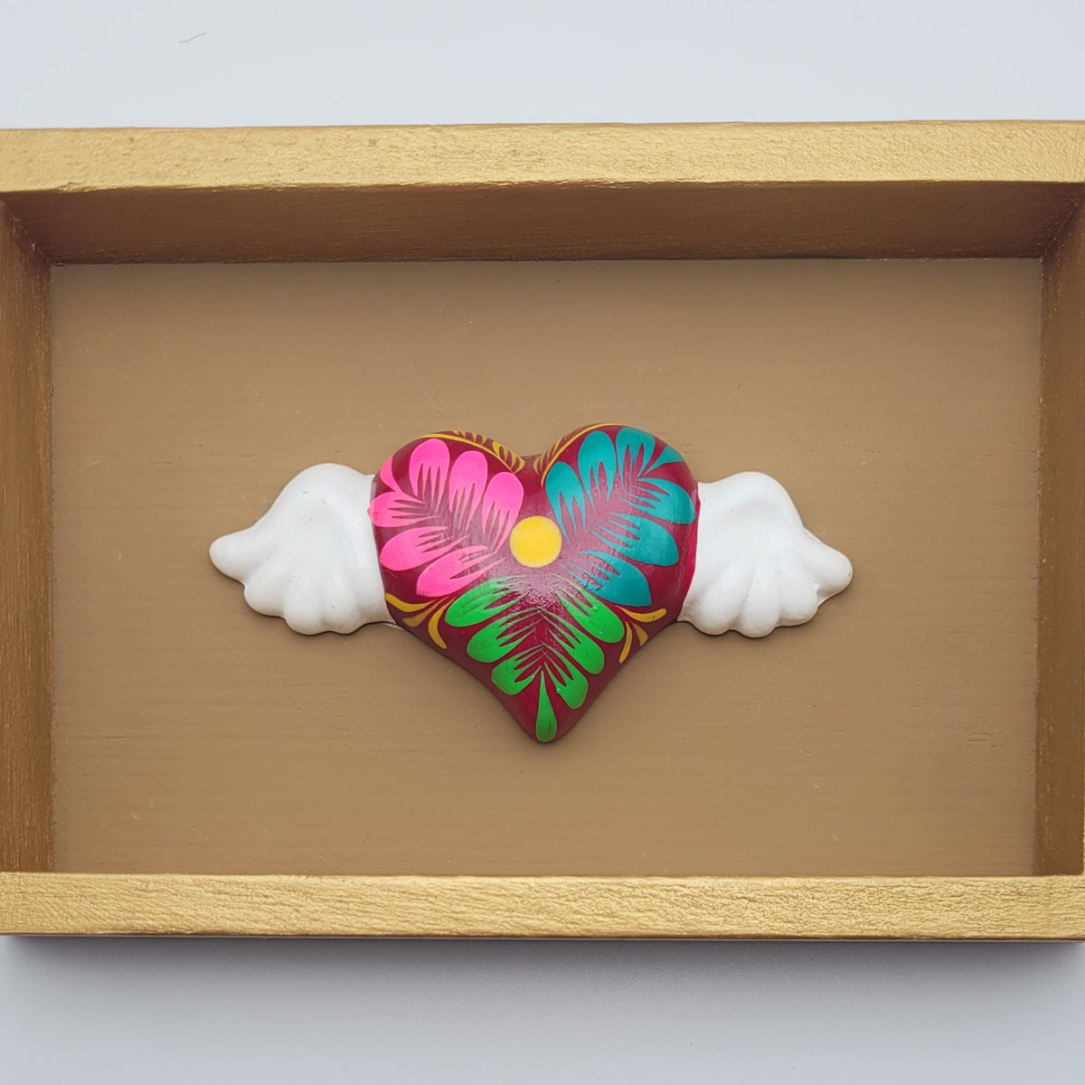 Winged Heart Sculpture Sand