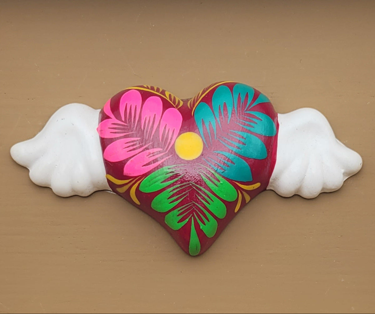 Winged Heart Sculpture Sand