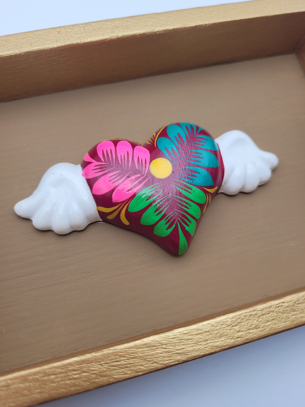 Winged Heart Sculpture Sand