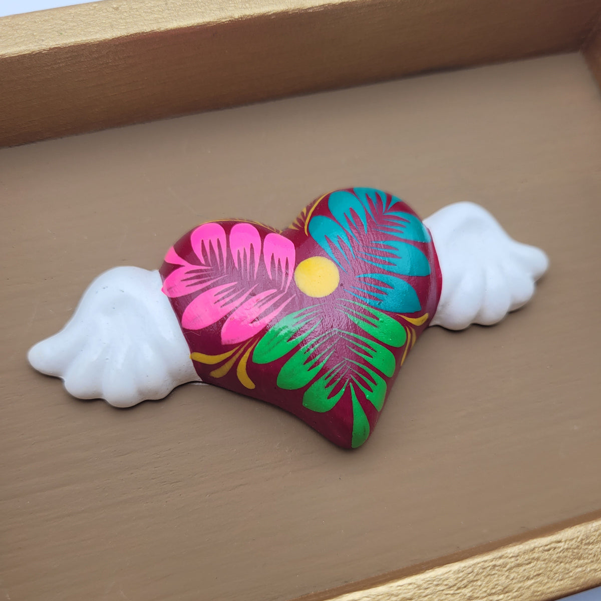 Winged Heart Sculpture Sand