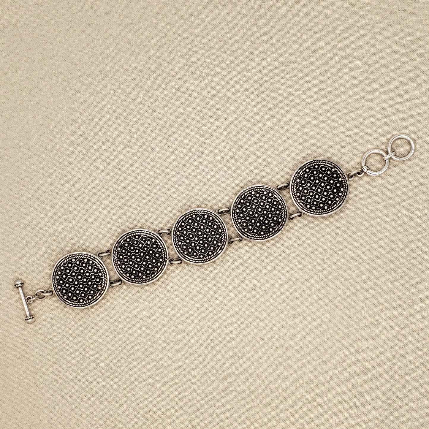 Connected Andean Medallions Bracelet