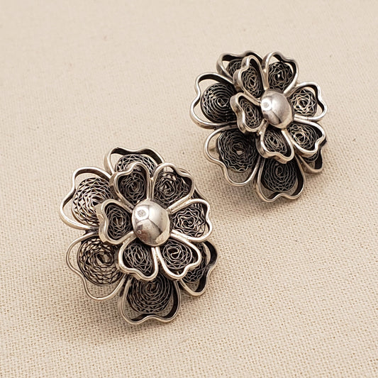 Peruvian Lace Bloom Earrings