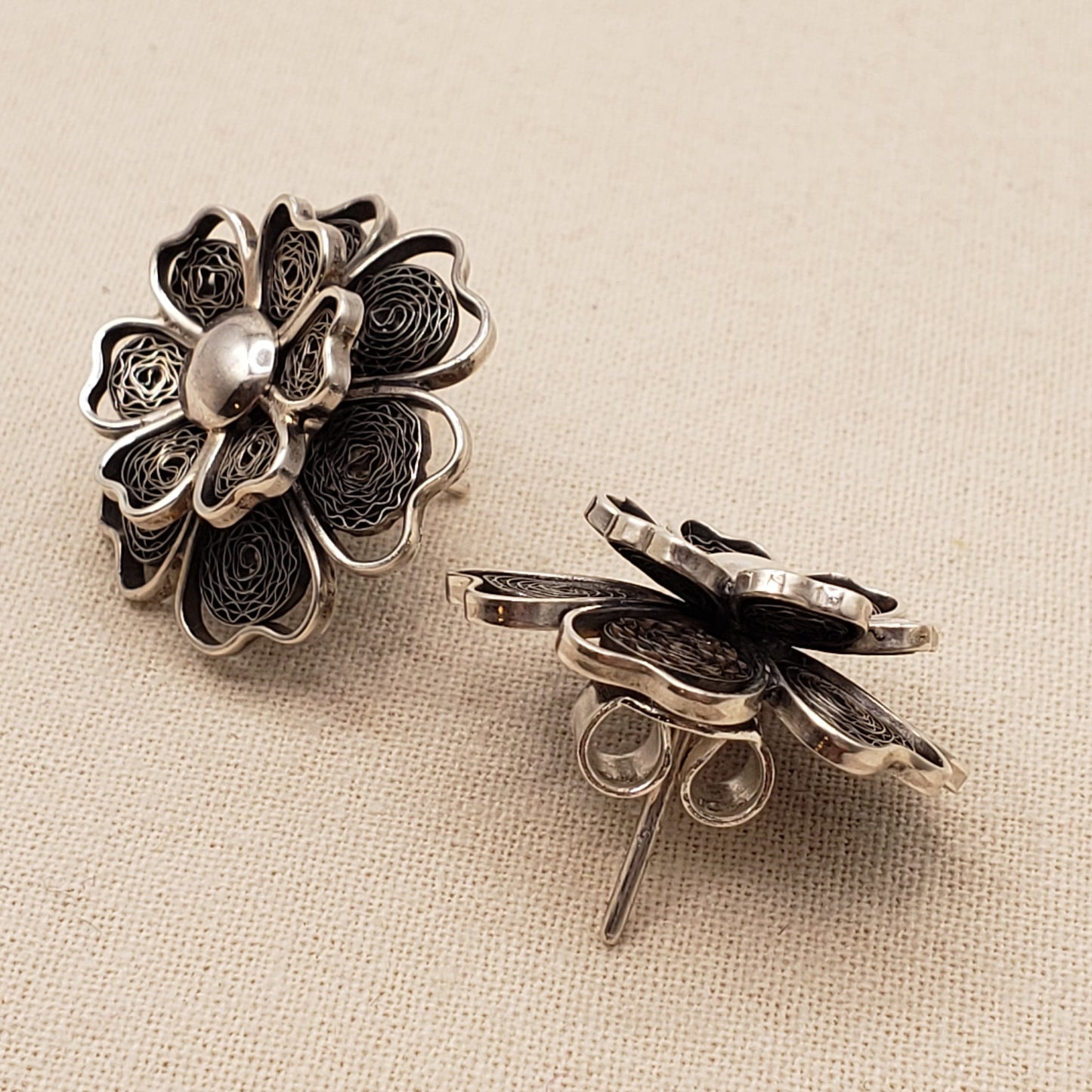 Peruvian Lace Bloom Earrings