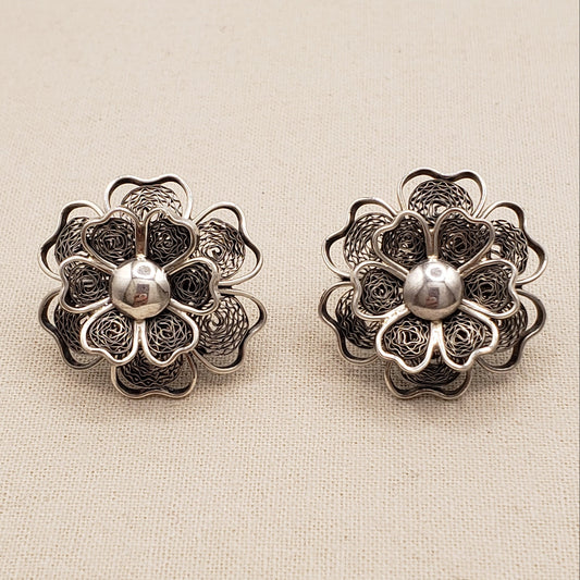 Peruvian Lace Bloom Earrings