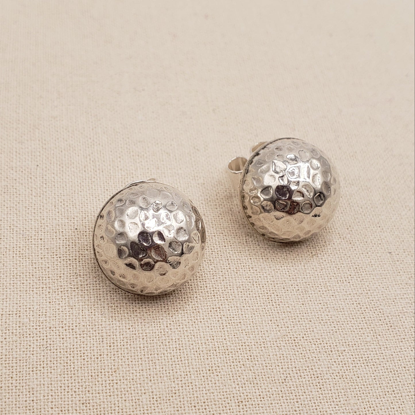 Peruvian Silver Textured Studs