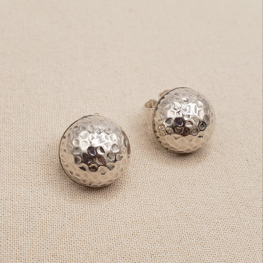 Peruvian Silver Textured Studs