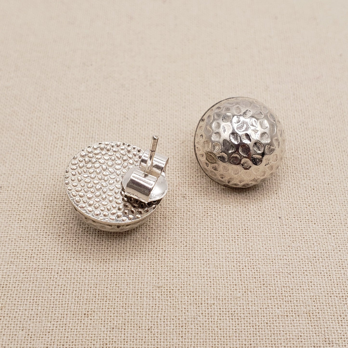 Peruvian Silver Textured Studs