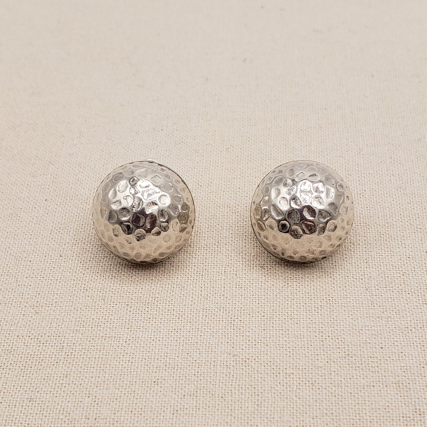 Peruvian Silver Textured Studs