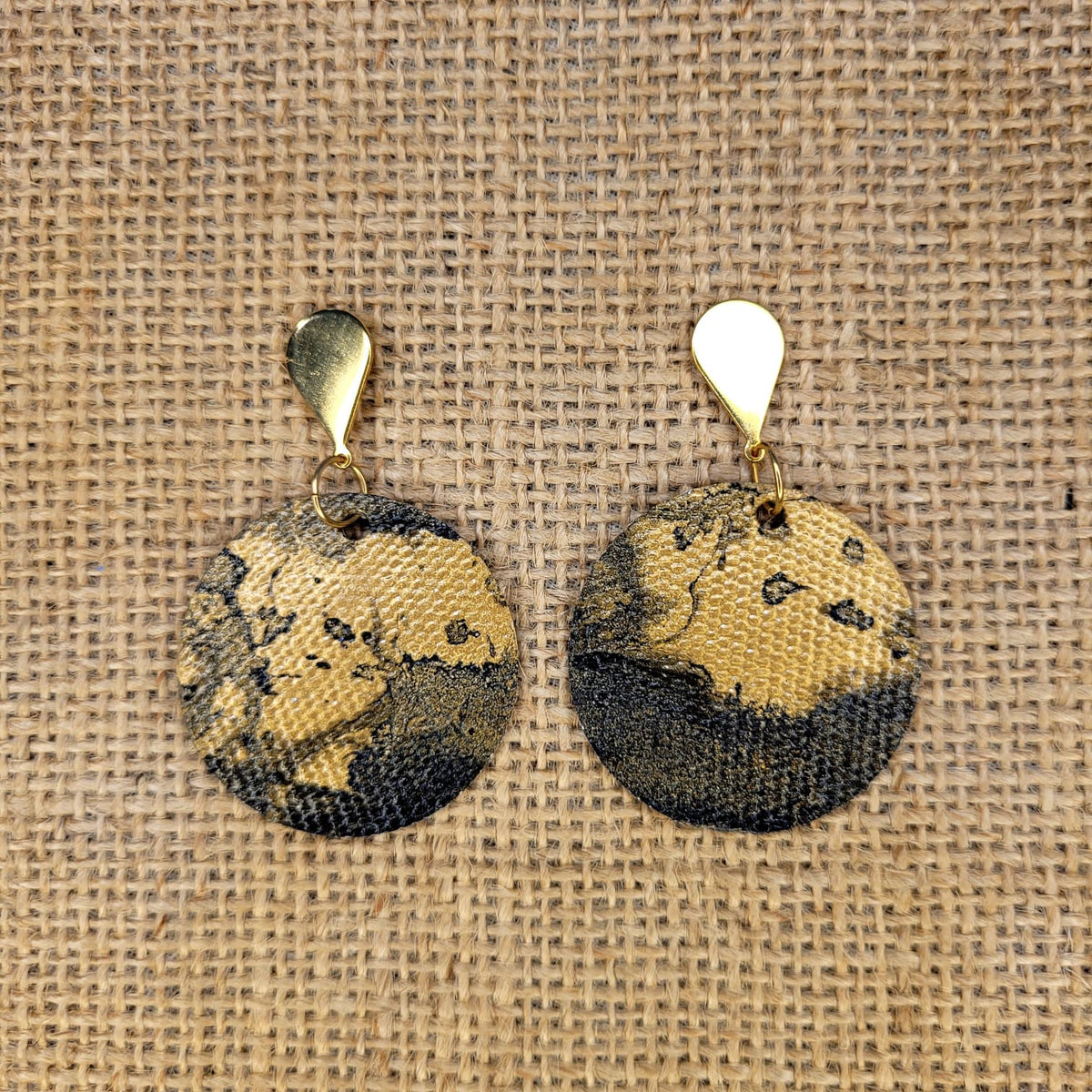 Handpainted Canvas Earrings