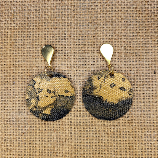 Handpainted Canvas Earrings