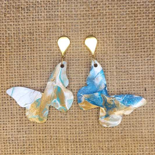 Handpainted Canvas Earrings