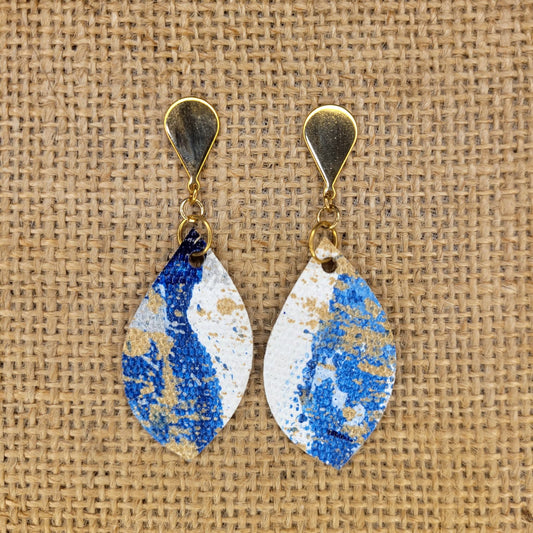 Handpainted Canvas Earrings