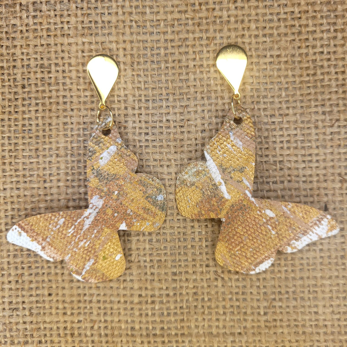 Handpainted Canvas Earrings
