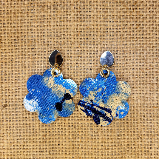 Handpainted Canvas Earrings