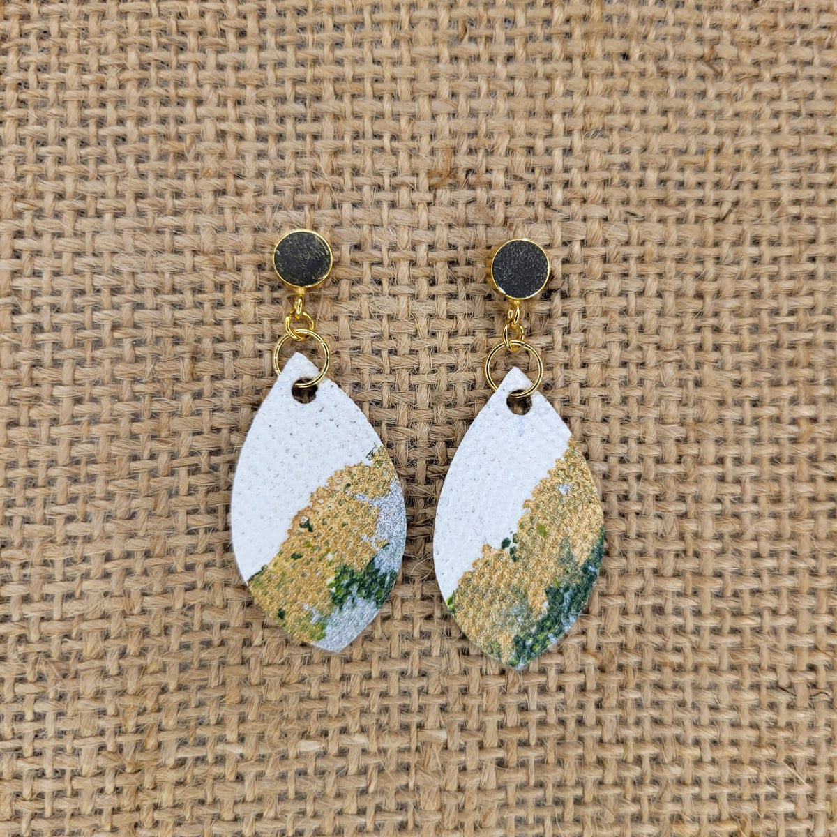 Handpainted Canvas Earrings