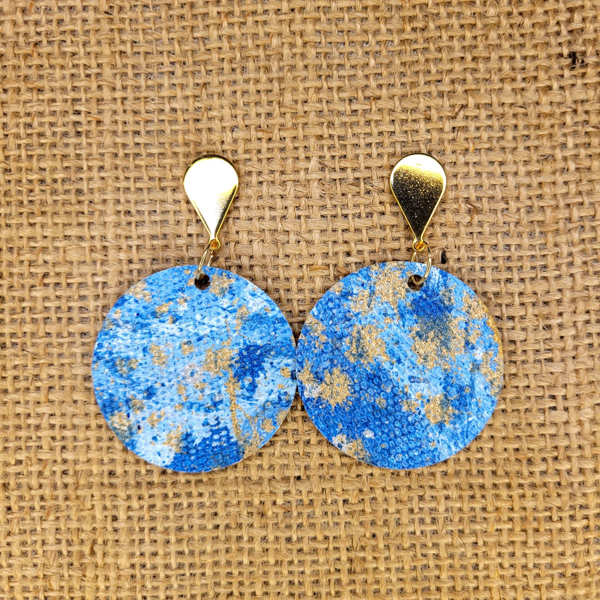 Handpainted Canvas Earrings