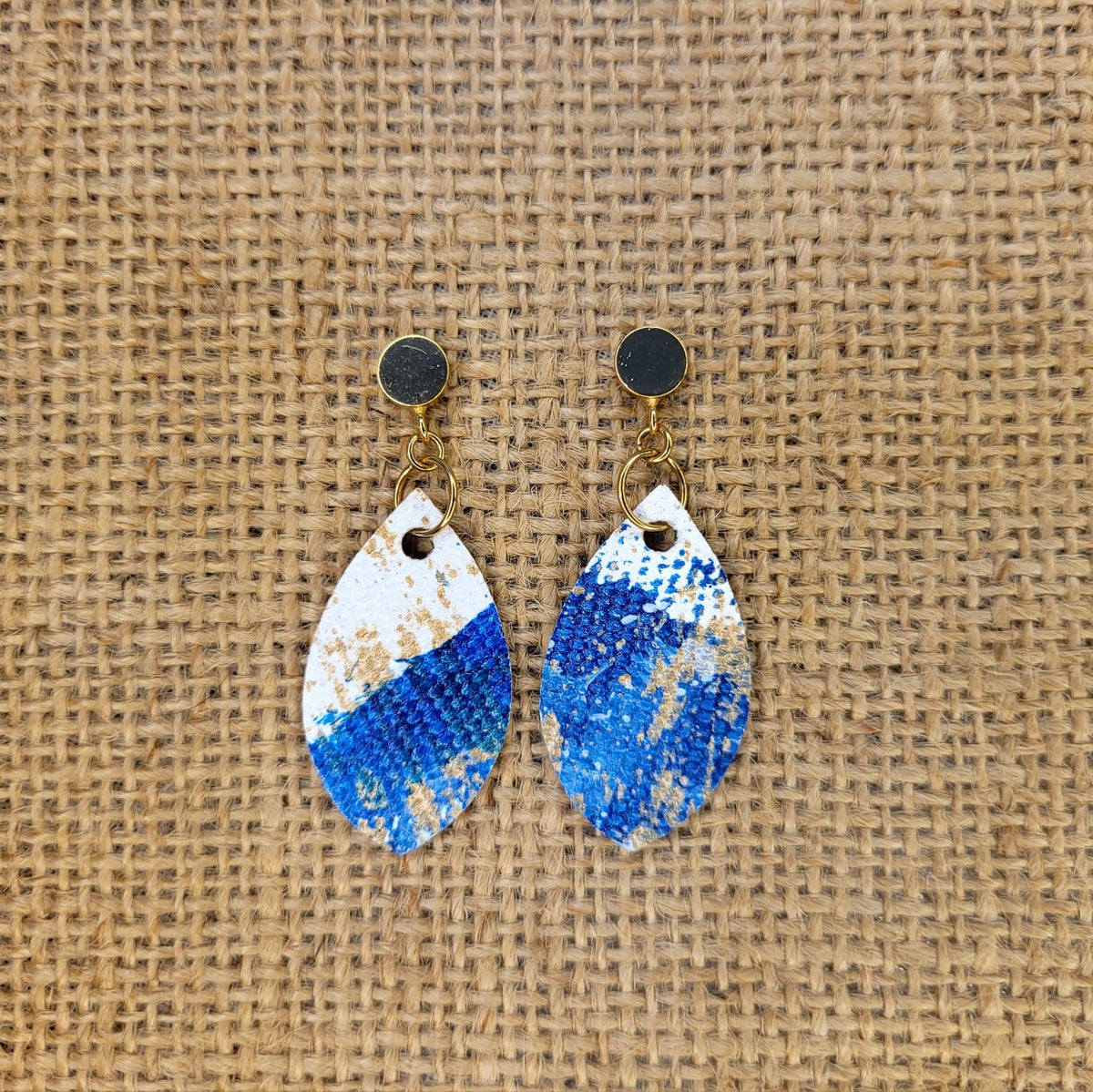Handpainted Canvas Earrings