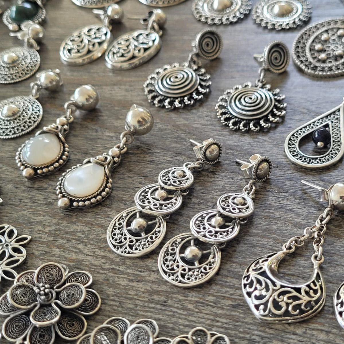 Silver Drop Earrings