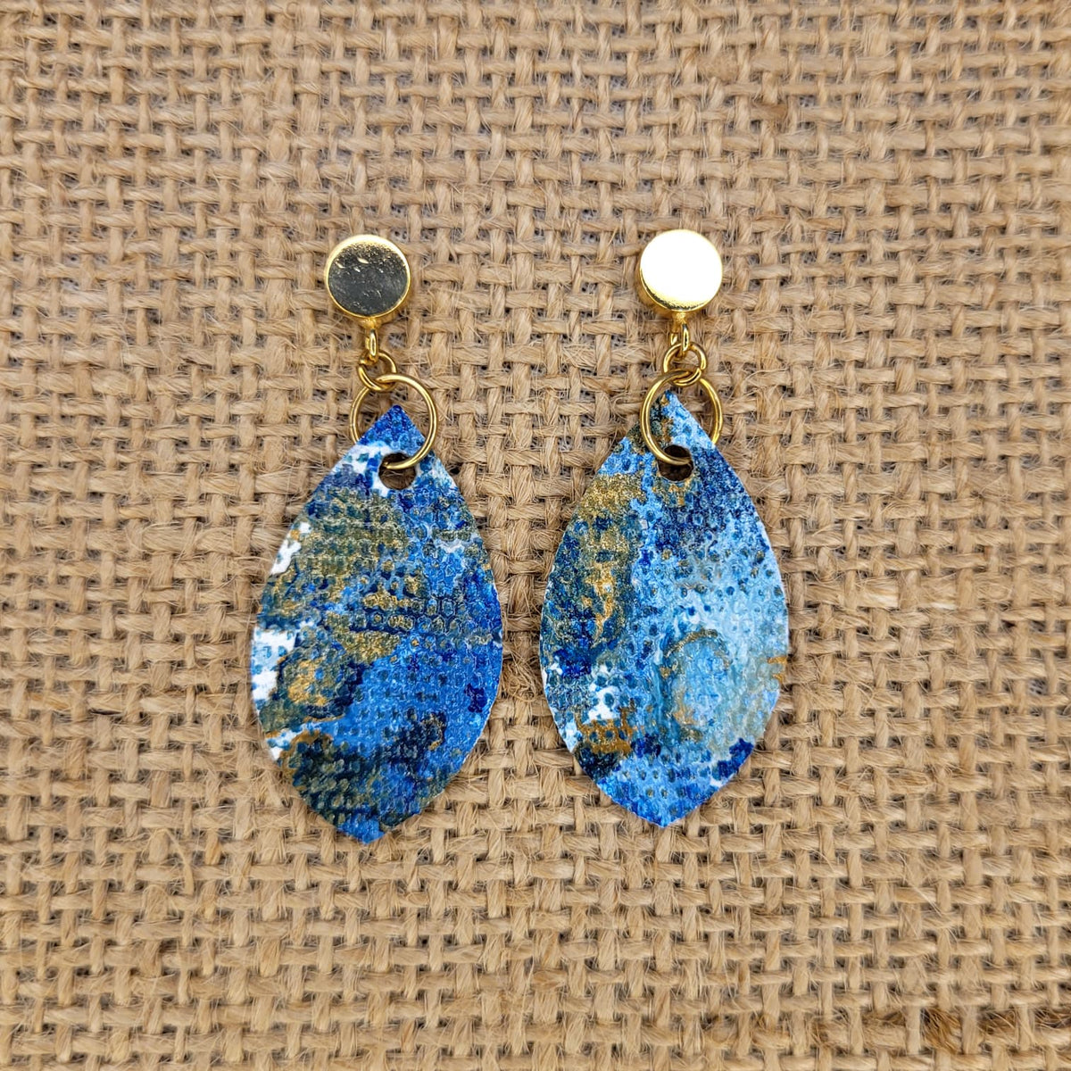 Handpainted Canvas Earrings