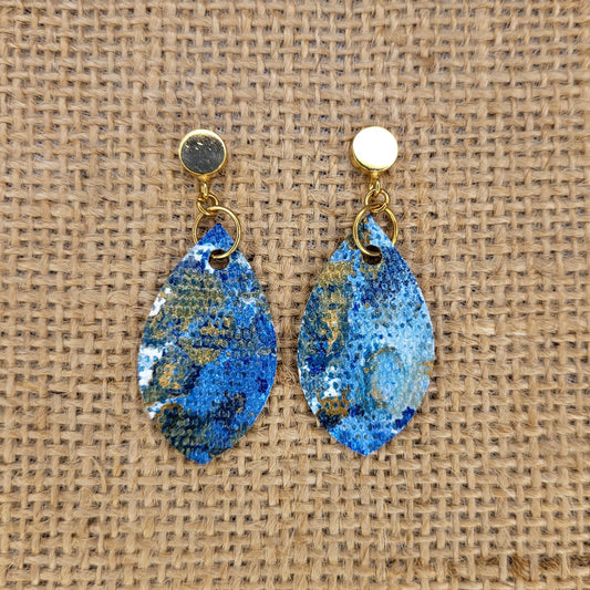 Handpainted Canvas Earrings