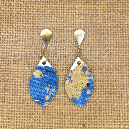 Handpainted Canvas Earrings