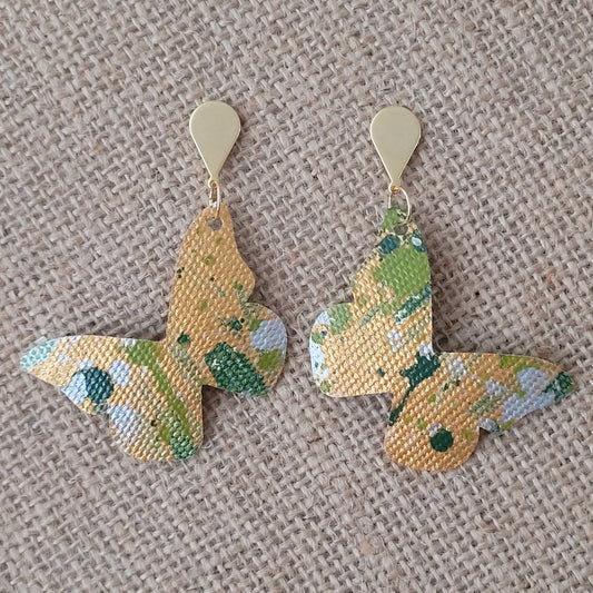 Handpainted Canvas Earrings