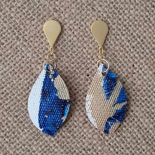 Handpainted Canvas Earrings