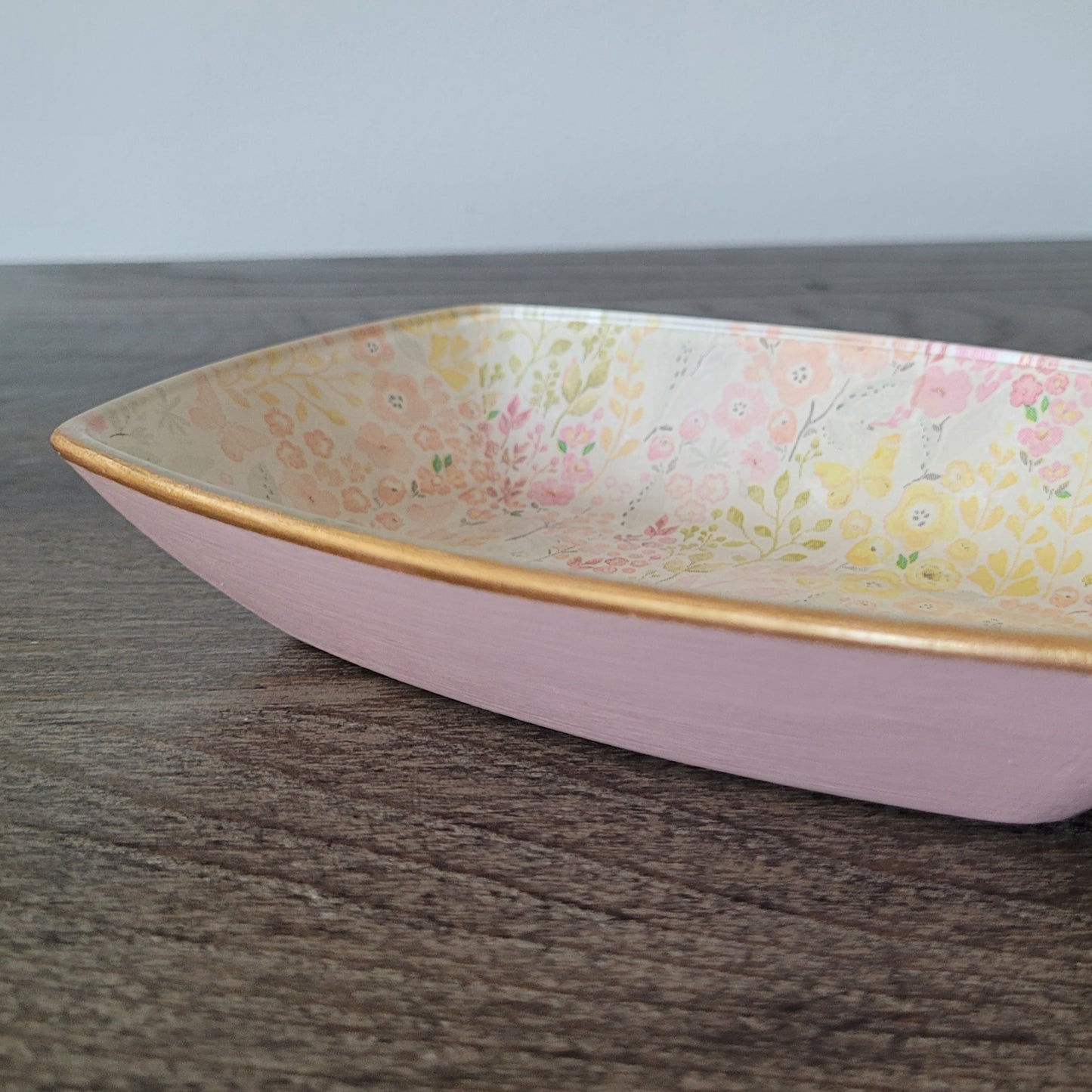 "Enchanted Garden" Glass Tray