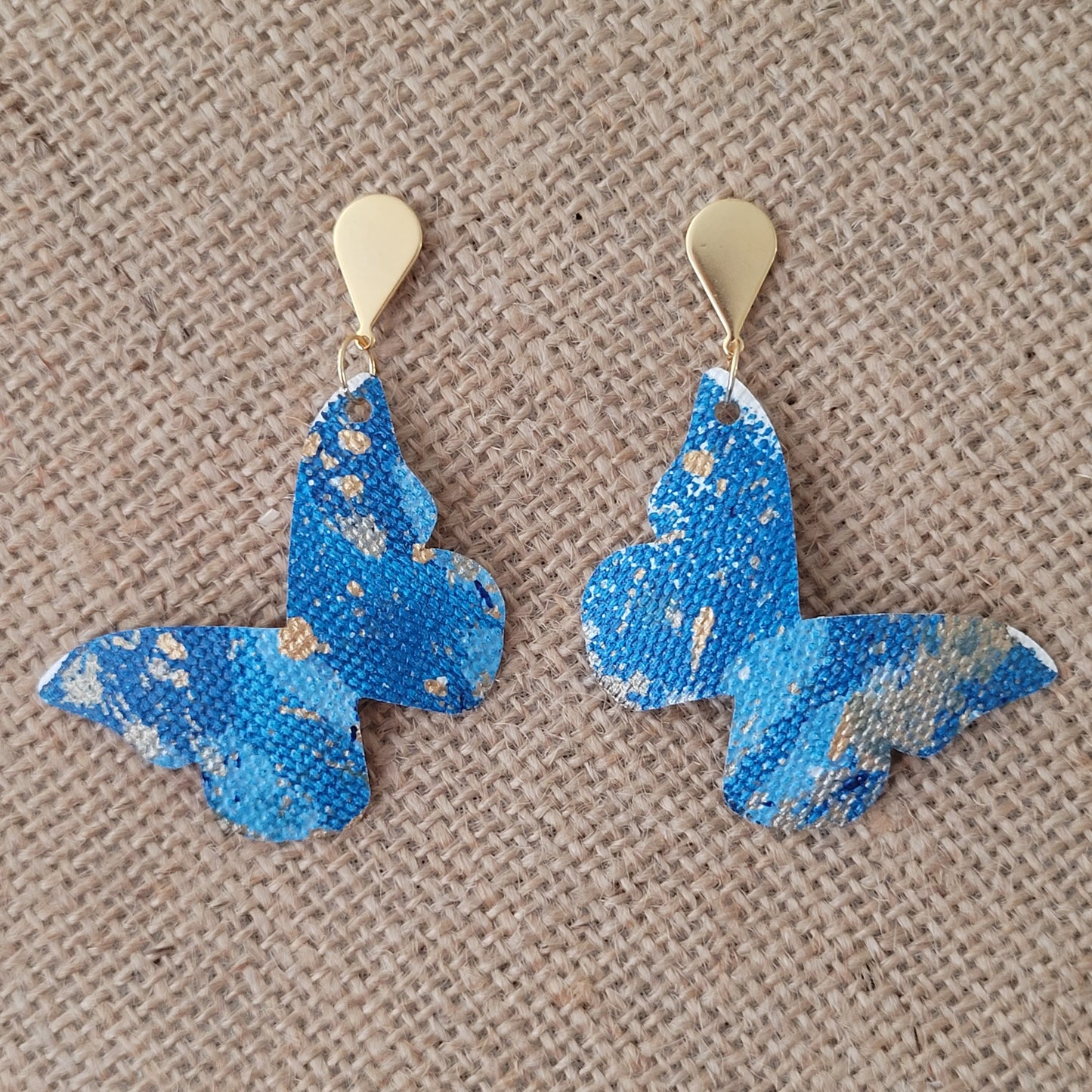 Handcrafted Canvas Earrings