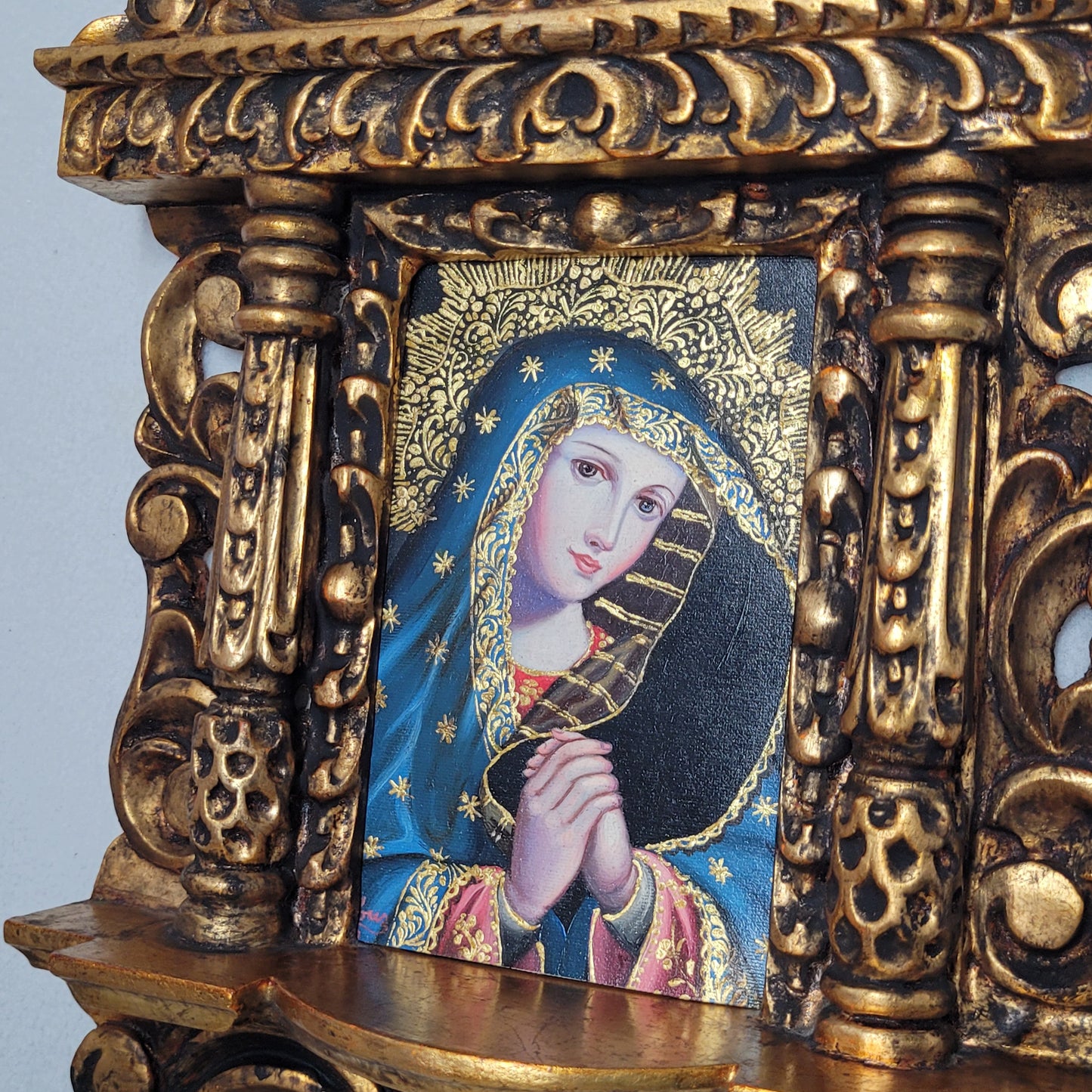 "Our Lady of Sorrow" Colonial painting