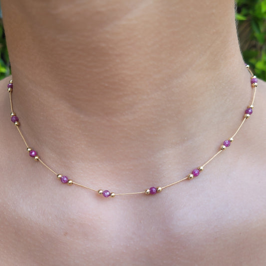 Pink Sapphire necklace