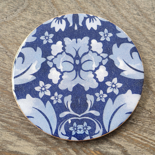 Handmade "Country Blue" Coasters Set (2-Pack)