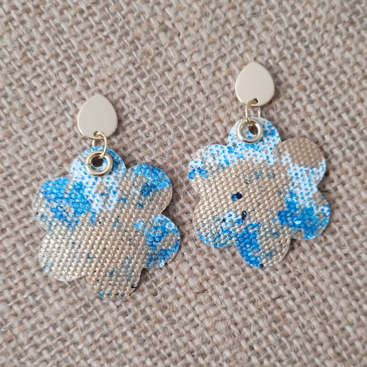 Handpainted Canvas Earrings