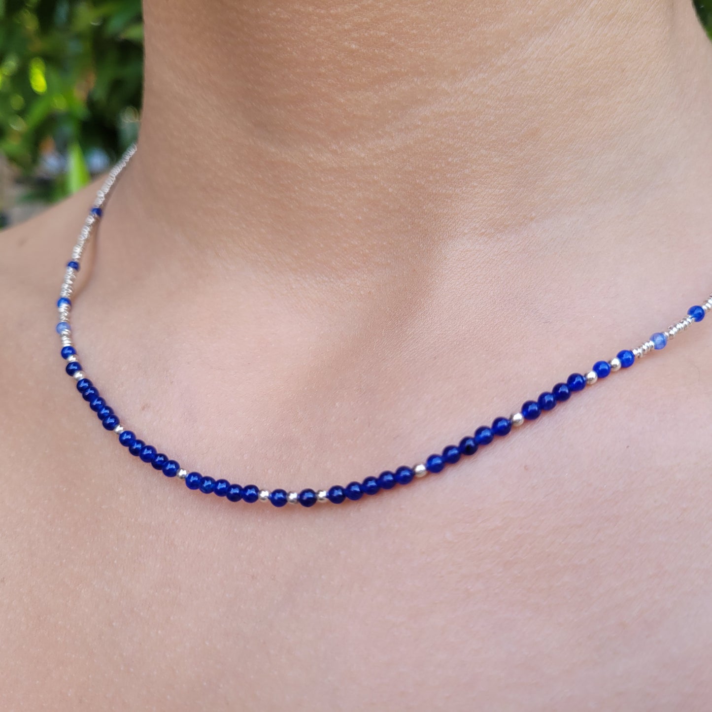Handcrafted Peruvian Silver with Blue Agata