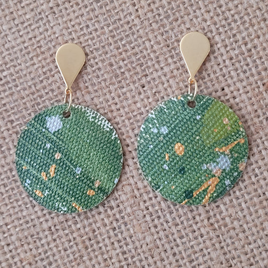 Handpainted Canvas Earrings