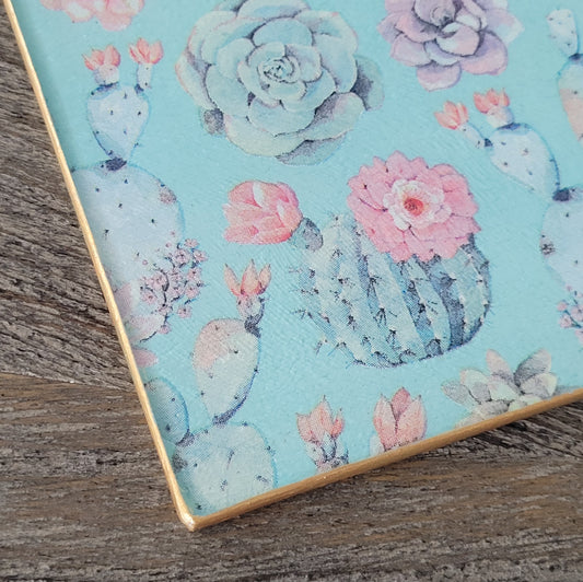 "Desert Bloom" Glass Tray