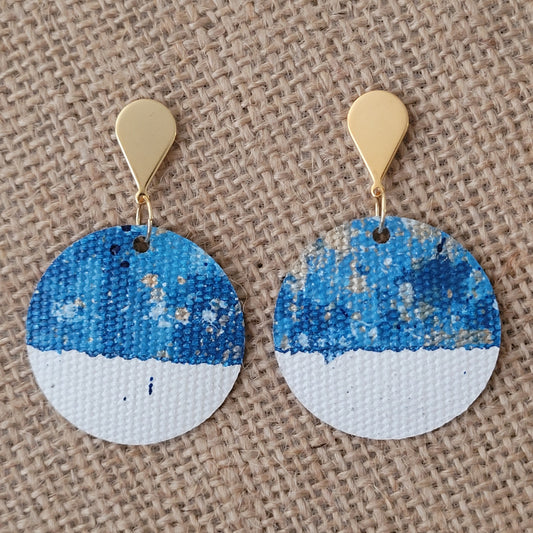 Handcrafted Canvas Earrings